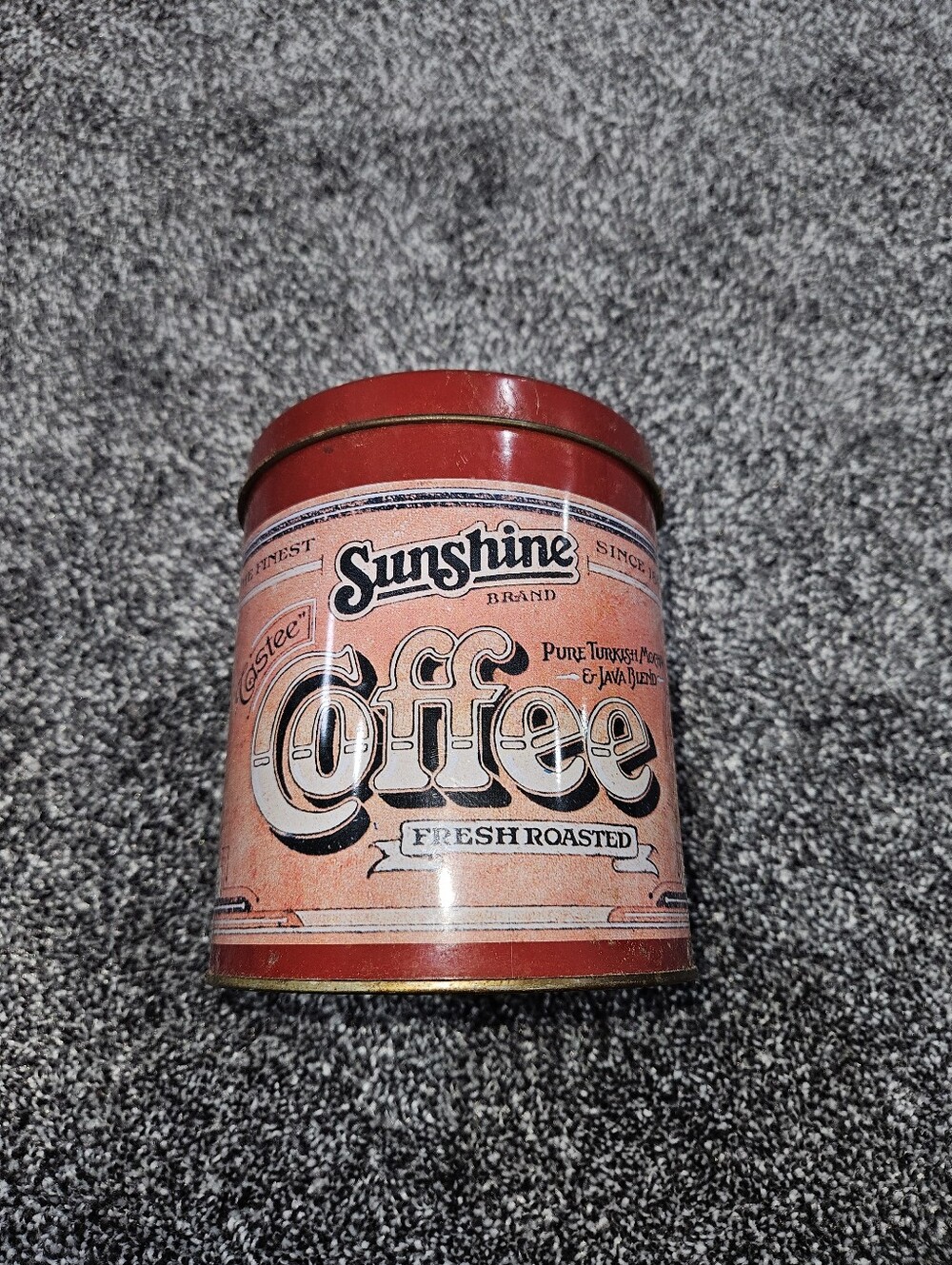 Brand Red Coffee Tin - Fresh Roasted